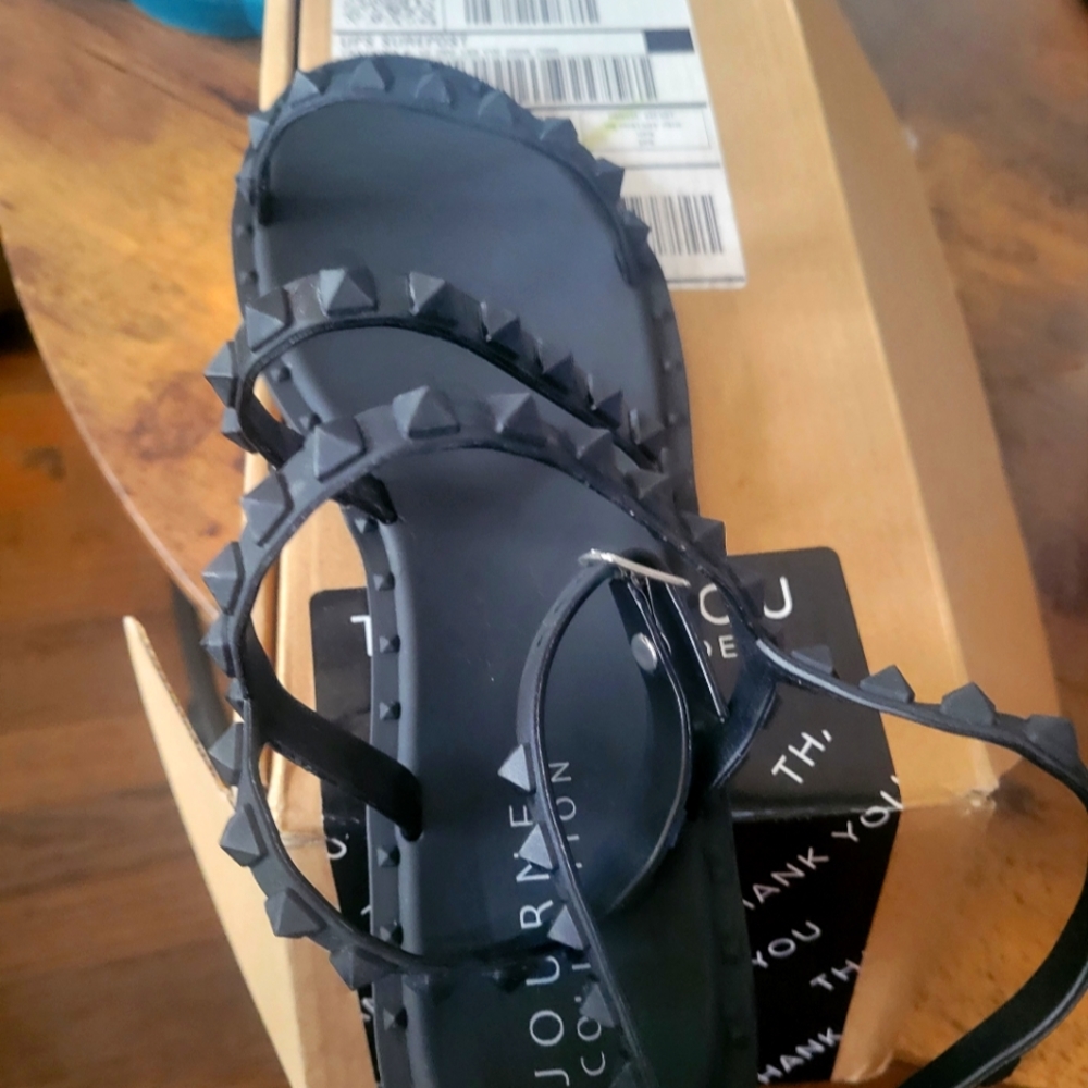 Journee Saphira Studded Sandals